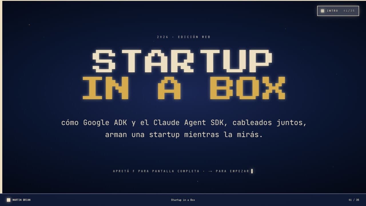 Startup in a Box — the deck